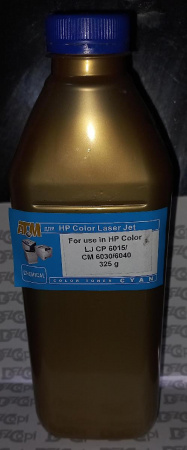 Тонер для HP Color LJ CP 6015/CM 6030/6040 (фл,325,син,Chemical MKI) Gold ATM